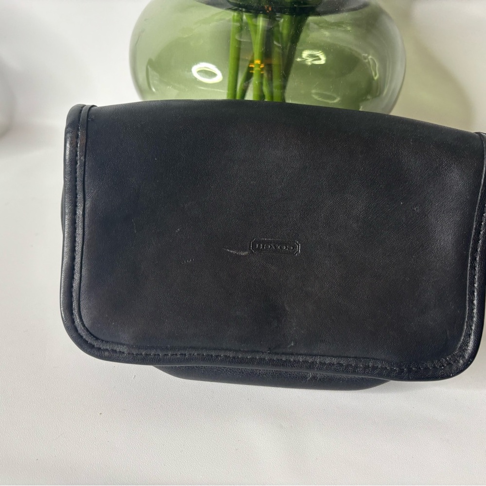 Coach Vintage Bexar Black Leather Clutch